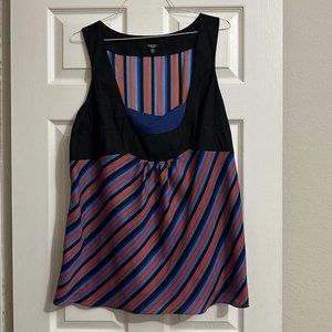 Nine West Women’s Plus Size 18W  Sleeveless Tank Blouse Shirt Black Red Blue